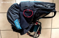 Tandem Piloten-Gurtzeug Supair Walibi 3, SM, inkl. Spreize